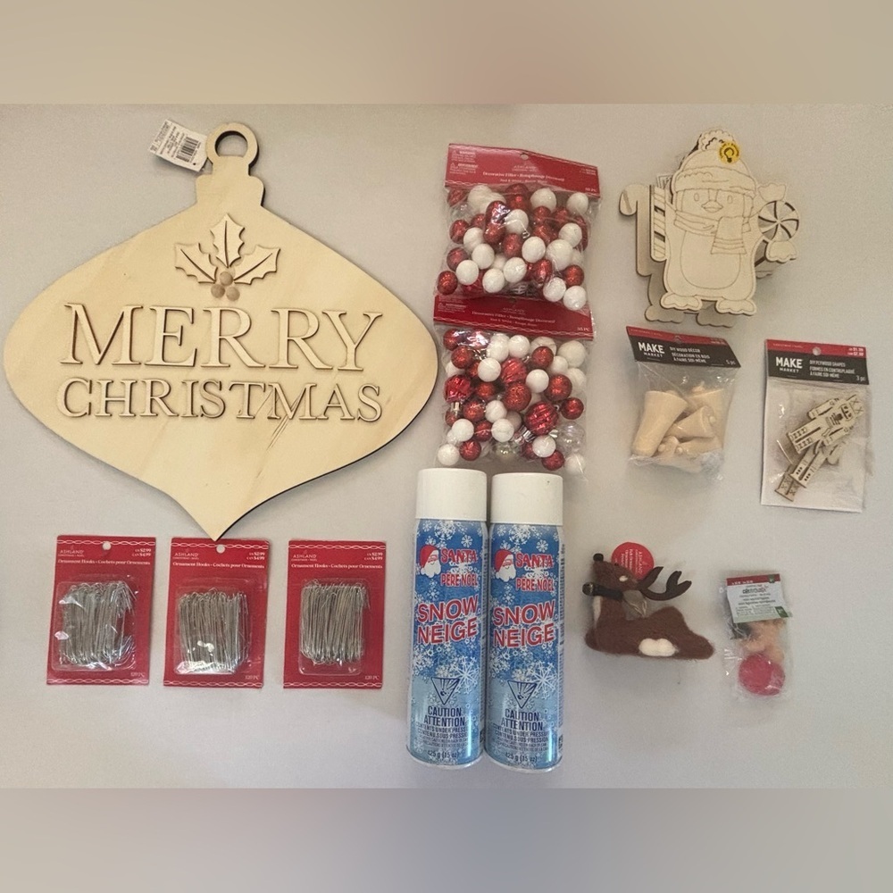 NWT Christmas Xmas  Bundle 13 items total decor diy